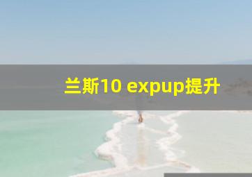 兰斯10 expup提升